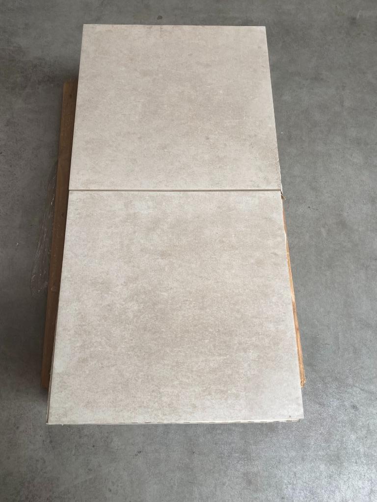 Betonlook tegels tegel restpartij 60 x 60 cm grijs, Ophalen, 60 cm of meer, Nieuw, 10 m² of meer