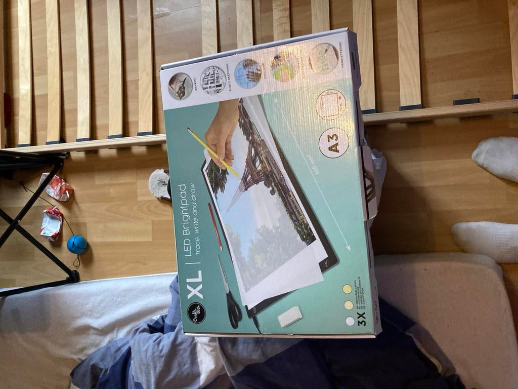 LED Lichtbak XL - Perfect voor Tekenen en Schetsen, Ophalen of Verzenden, Zo goed als nieuw, Papier, Schets- of Tekenboek
