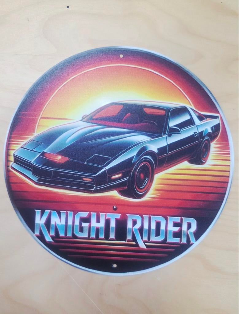Metalen borden Knight-rider, Ophalen of Verzenden, Nieuw