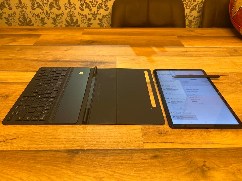 Samsung Galaxy Tab S7 met hoes, toetsenbord en S-Pen, Computers en Software, Android Tablets, Gebruikt, 11 inch, Ophalen of Verzenden