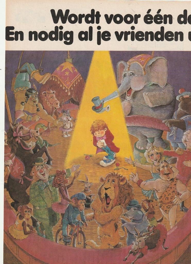 Retro reclame 1979 Bi-Fi wedstrijd Circus jouw voorstelling, Verzenden, Overige typen