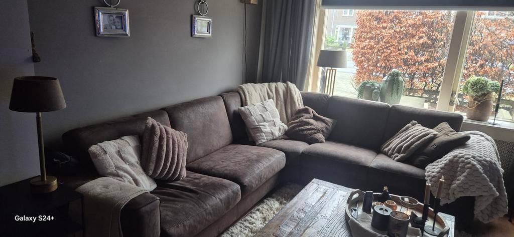 Prachtige Hoekbank Microvezel - Comfortabel en Stijlvol, Huis en Inrichting, Banken | Bankstellen, 250 tot 300 cm, Hoekbank, 75 tot 100 cm