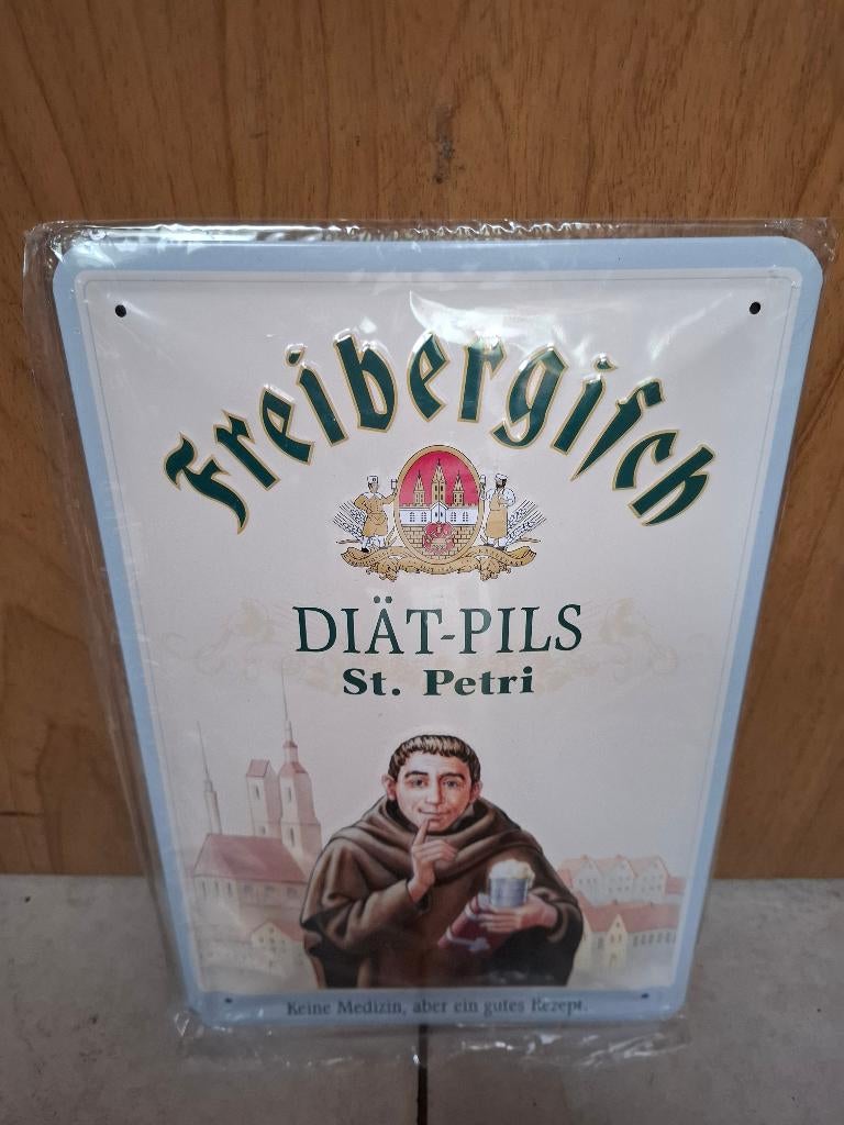 reclamebord Freiberger bier (nieuw in verpakking), Ophalen of Verzenden, Nieuw, Reclamebord, Plaat of Schild, Overige merken