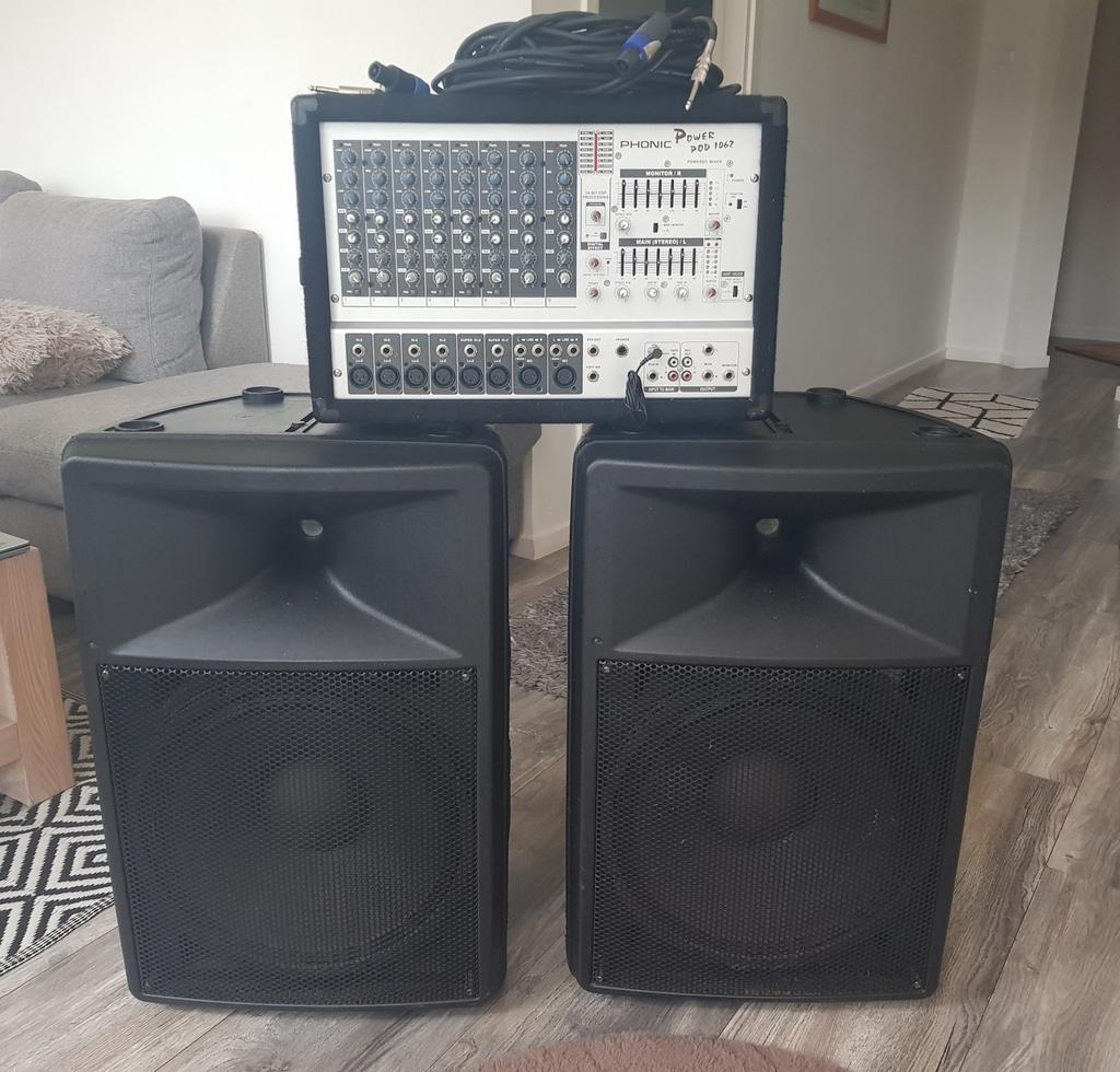 Complete Audio Set - Mengpaneel en Speakers, Ophalen, Gebruikt, Audio