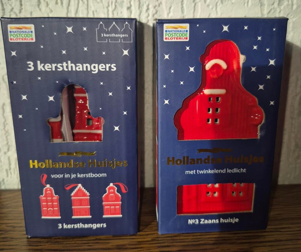 2 postcodeloterij huisje 3 en slinger 1,2,3, huisje, Verzamelen, Overige Verzamelen, Ophalen of Verzenden, Nieuw