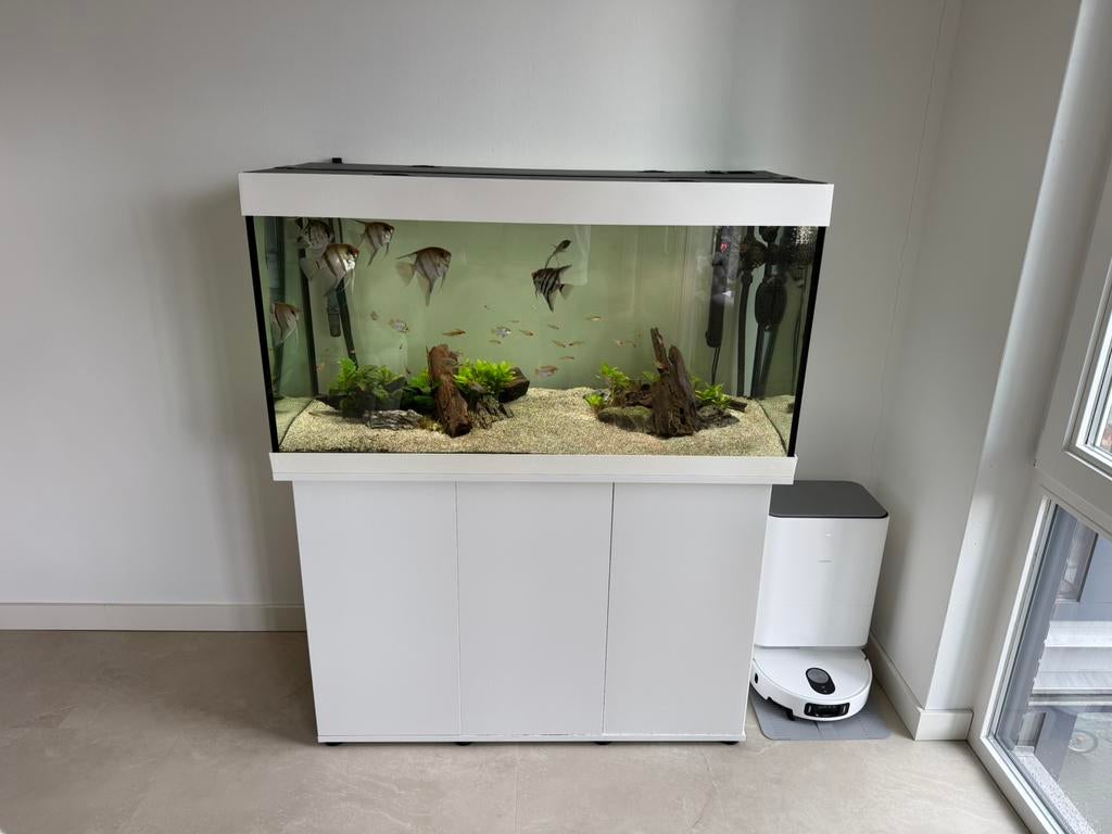 Juwel Rio 350 + kast & Helialux SmartControl, Ophalen of Verzenden, Zo goed als nieuw, Leeg aquarium