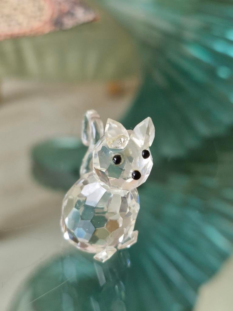 Schattig Kristallen poesje Figuurtje, Ophalen of Verzenden, Zo goed als nieuw, Figuurtje