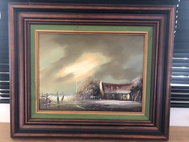 Mooi schilderij “Hollands landschap” – Cornelissen, Ophalen of Verzenden