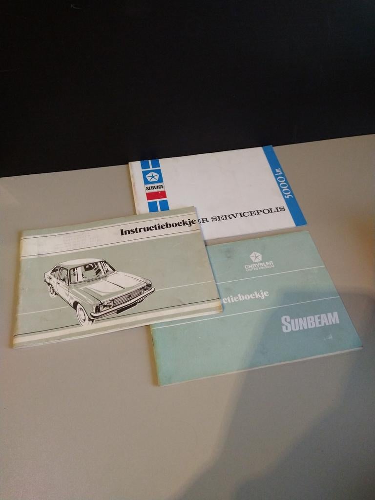 Chrysler Sunbeam Instructieboekjes en Servicepolis, Ophalen of Verzenden
