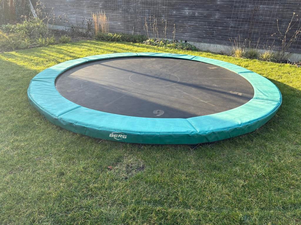 Berg Inground Trampoline 430 cm - Gebruikt, Ophalen, Gebruikt