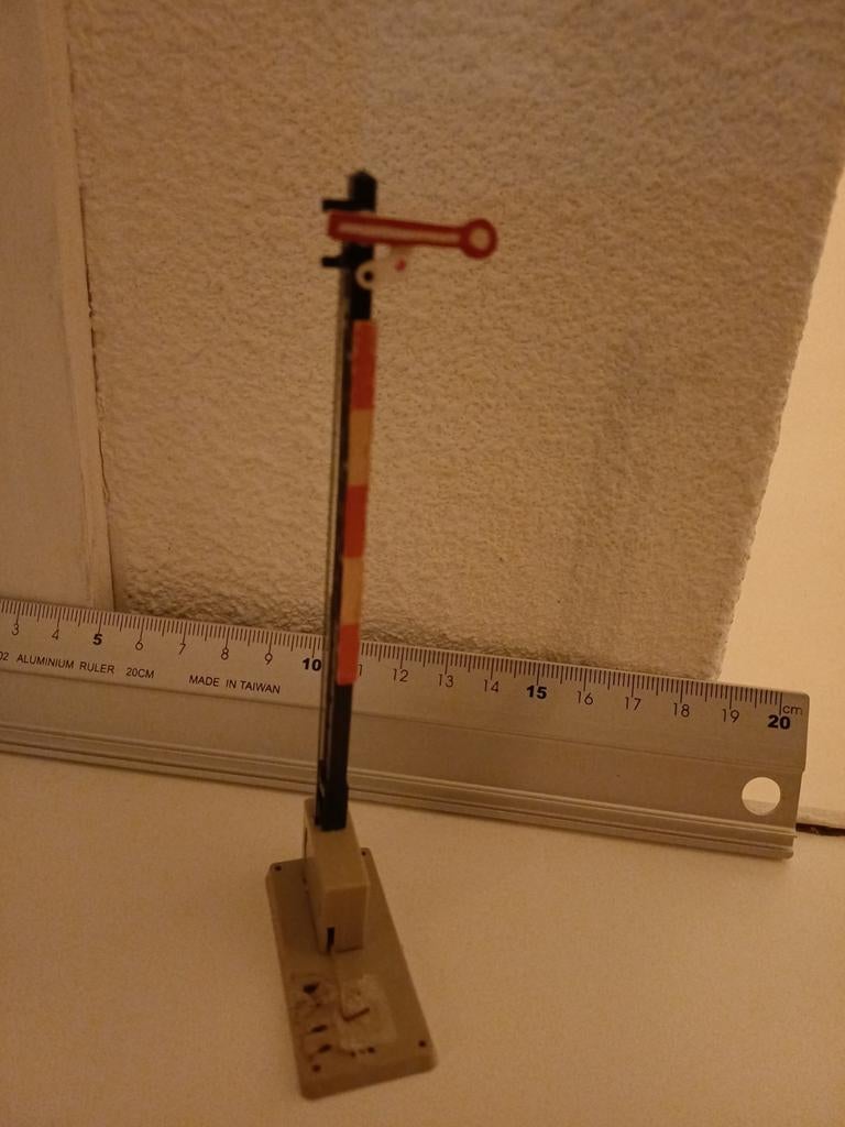 3 stuk Modelspoorweg H0 seinpalen, Overige merken, Gebruikt, Gelijkstroom, Overige typen