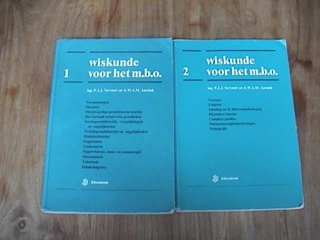 Wiskunde voor het mbo - deel 1 + 2 - Vervoort + Aarnink, Gelezen, Wiskunde A, Ophalen of Verzenden, Vervoort
