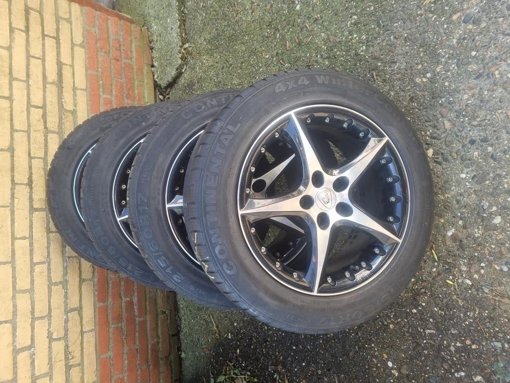 nette gebr vegen Et 40 steek 114.8, 215 mm, Velg(en), 17 inch, Ophalen of Verzenden