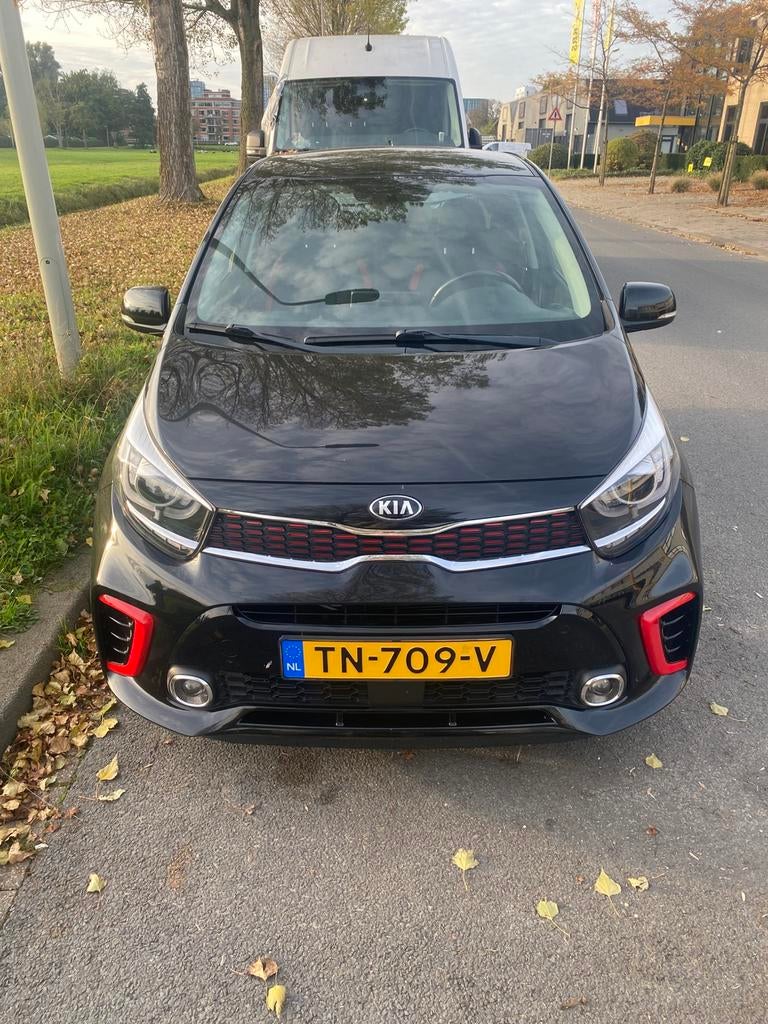 Kia Picanto GT 1.2 Cvvt 84pk 5-zits 2018 Zwart, Auto's, Kia, Particulier, Picanto, ABS, Achteruitrijcamera, Adaptive Cruise Control