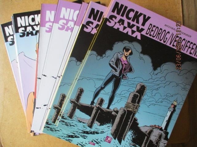 adv3654 nicky saxx, Boeken, Eén stripboek, Ophalen, Gelezen