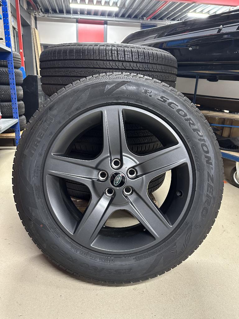 20 inch Defender velgen met Pirelli Scorpion Zero All Season, Auto-onderdelen, Ophalen, 255 mm, Banden en Velgen, Nieuw