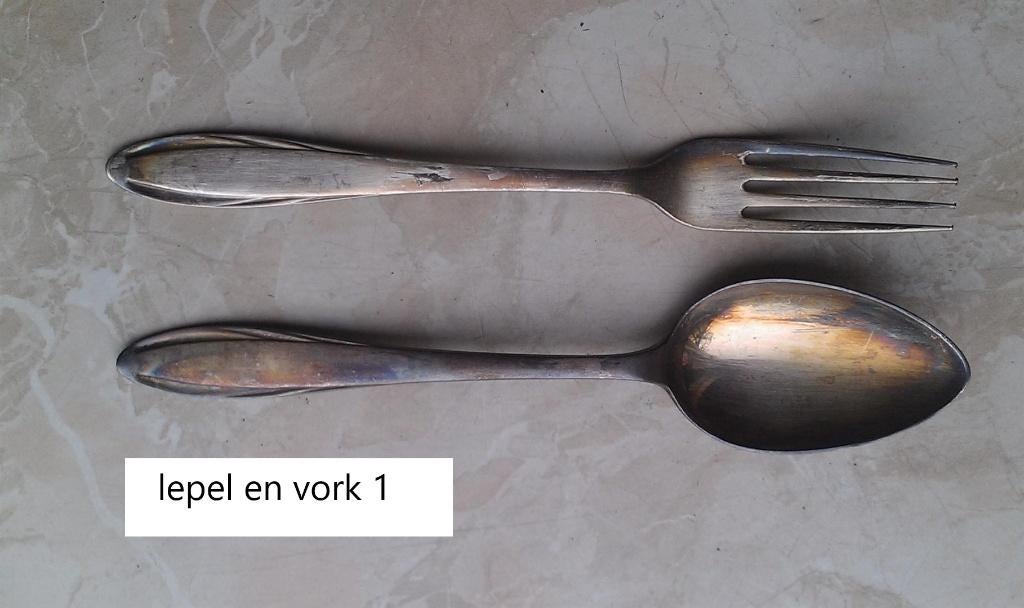 Verzilverd bestek., Ophalen of Verzenden