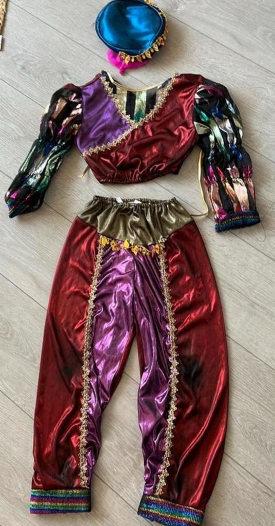 Carnaval 1001 nacht prinses buikdanseres 116/122, Kinderen en Baby's, Carnavalskleding en Verkleedspullen, Ophalen of Verzenden
