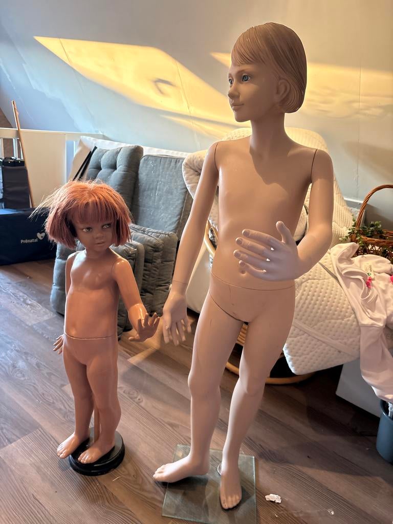 2 antieke kinderpaspoppen in uitstekende staat., Antiek en Kunst, Ophalen