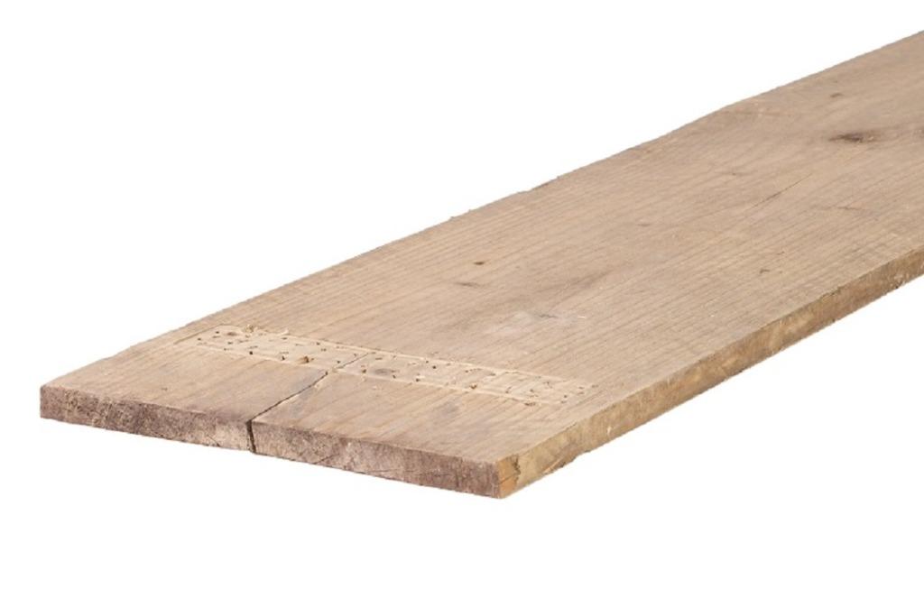 Gebruikt Steigerhout | Planken | 13x195mm | Gedoubleerd, Doe-het-zelf en Verbouw, Hout en Planken, Gebruikt, Minder dan 25 mm