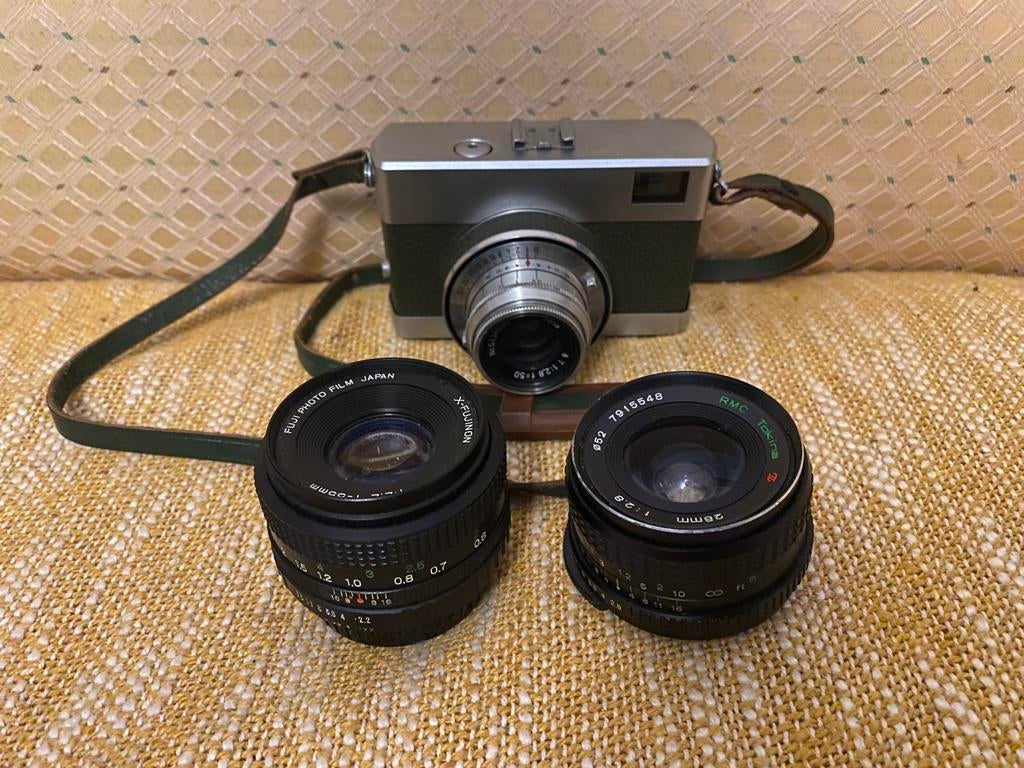 2 defecte lenzen & 1 defecte camera (Werra, Fujinon, Tokina), Audio, Tv en Foto, Fotocamera's Analoog, Ophalen of Verzenden, Spiegelreflex