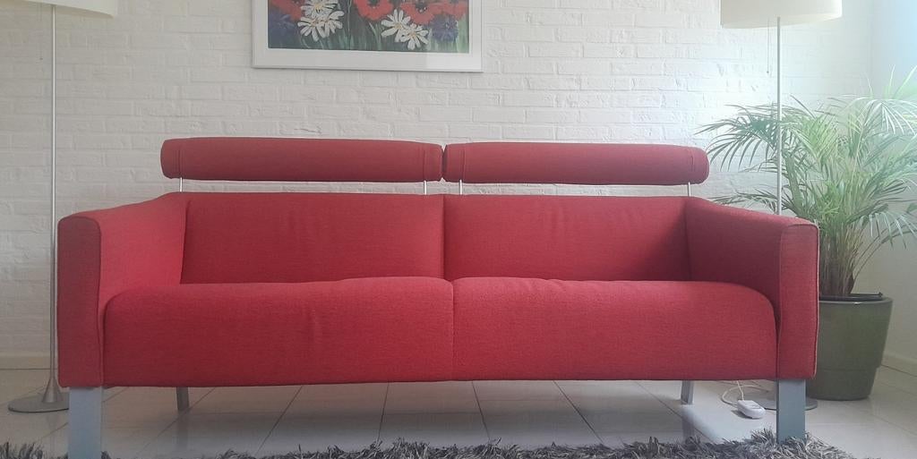 Leolux Patachou Bank - 2/3 zits - Verstelbare hoofdsteunen, Huis en Inrichting, Banken | Bankstellen, Ophalen, Gebruikt, Minder dan 75 cm