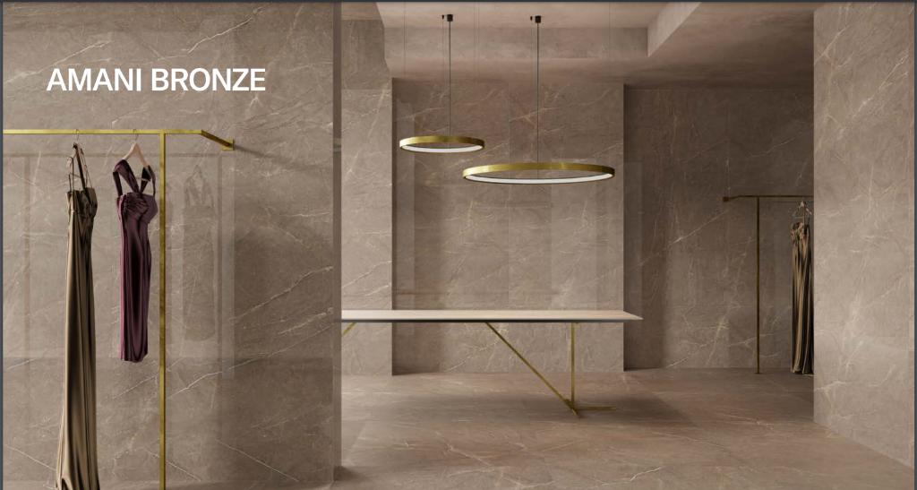 Tegels Marmerlook  Armani Bronze  1198x598x9mm voorraad, 60 cm of meer, Nieuw, Ophalen of Verzenden, 10 m² of meer