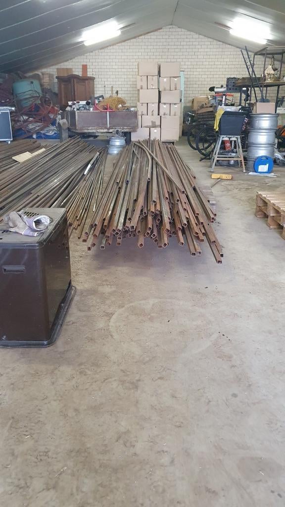 Partij stalen kokerprofielen. Nieuw., Doe-het-zelf en Verbouw, Metalen, Ophalen of Verzenden, Nieuw, IJzer