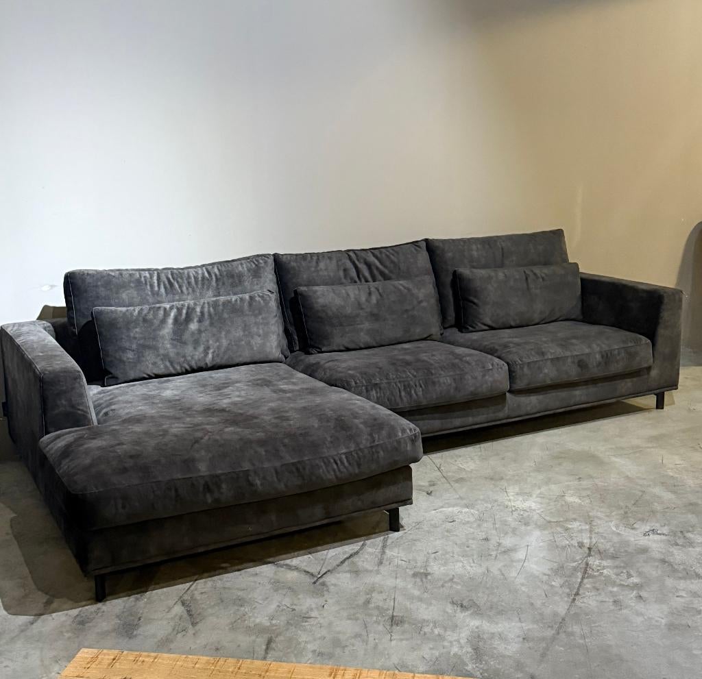 hoekbank carmen groen Room 108 showroom model nieuw, Ophalen, 250 tot 300 cm, Hoekbank, Nieuw