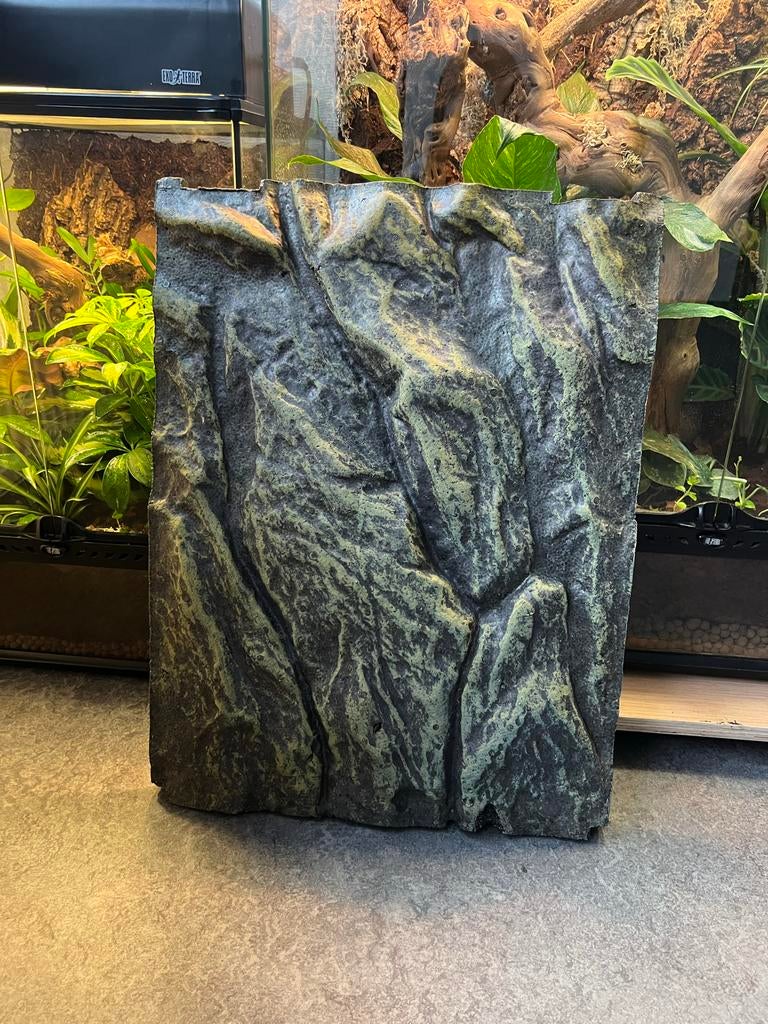 achterwand terrarium, Ophalen