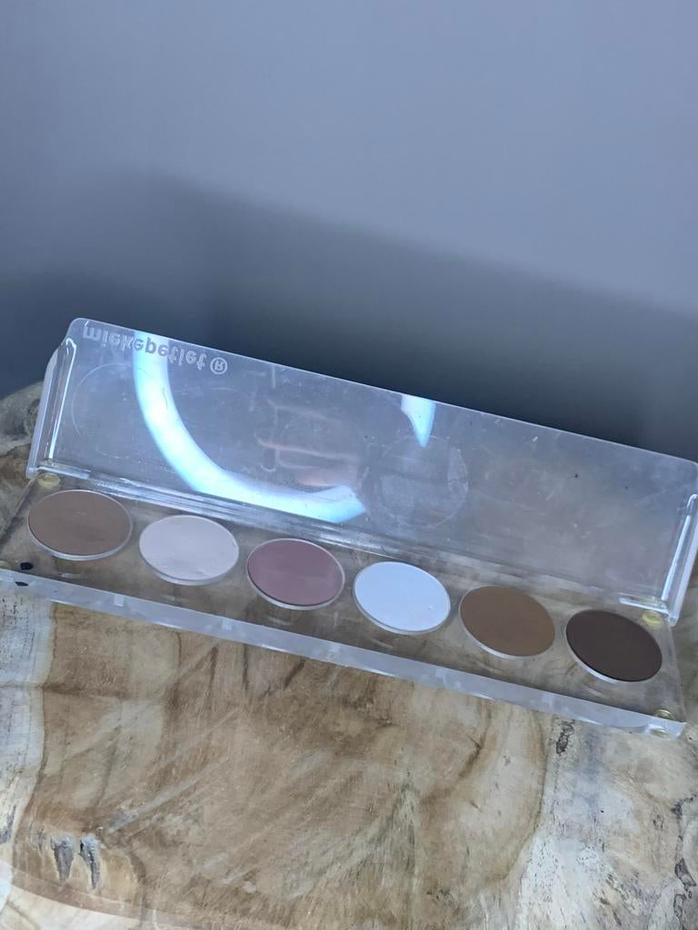 Mieke petiet make-up shape pallet., Bruin, Gehele gezicht, Ophalen of Verzenden, Zo goed als nieuw