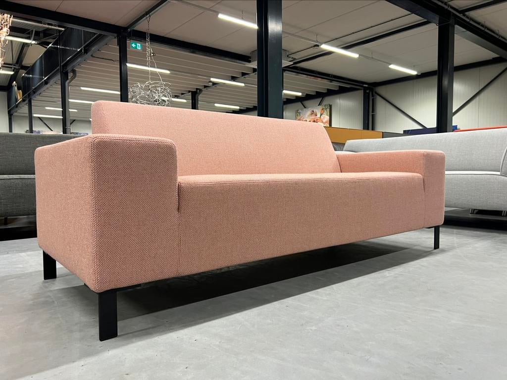 Nieuw Gelderland 6511 2,5 zits bank stof roze Panama Design, 75 tot 100 cm, Ophalen of Verzenden, Rechte bank, Gelderland