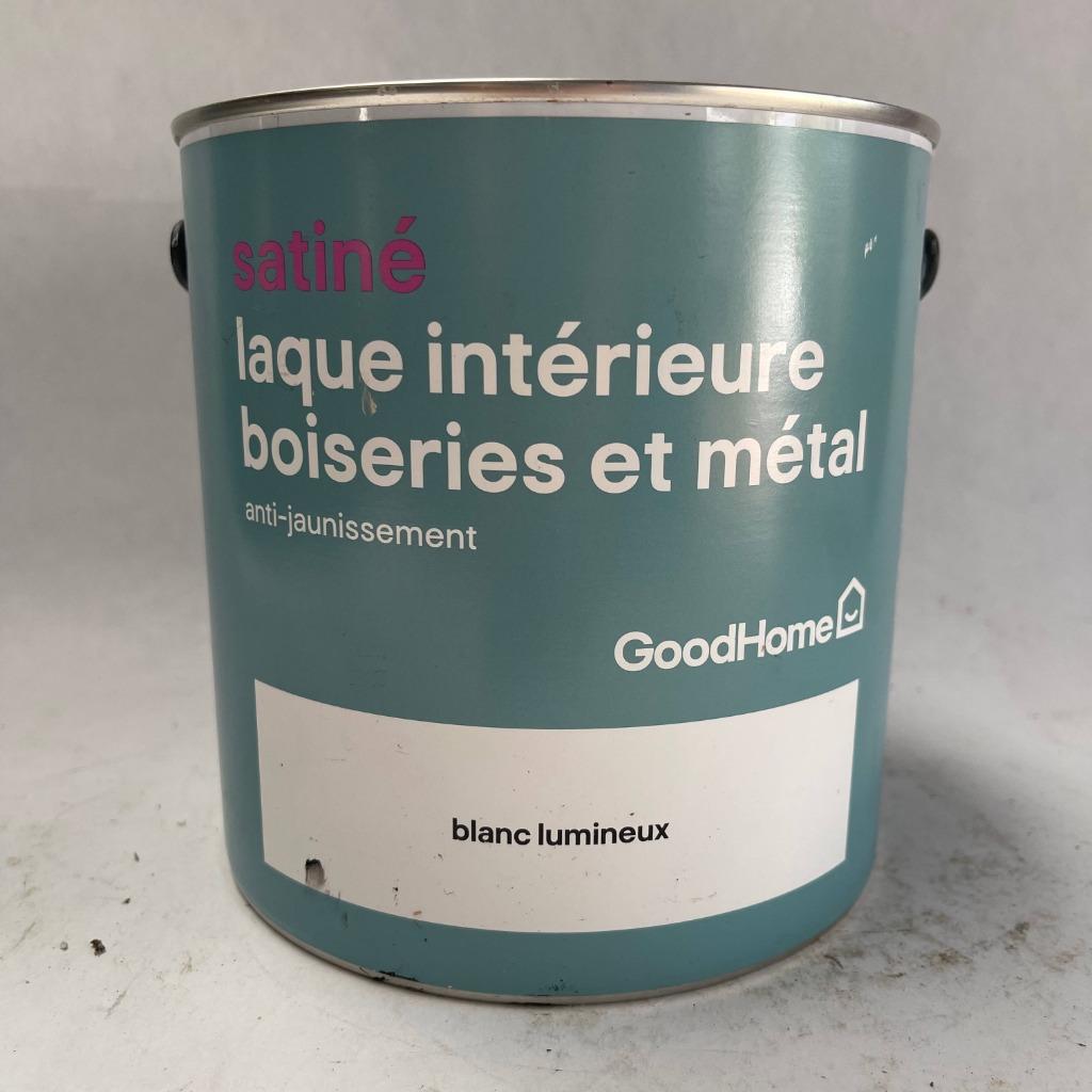 GoodHome Lak Verf Wit Hout & Metaal Binnen 2.5L, GoodHome, GoodHome, Wit, Nieuw