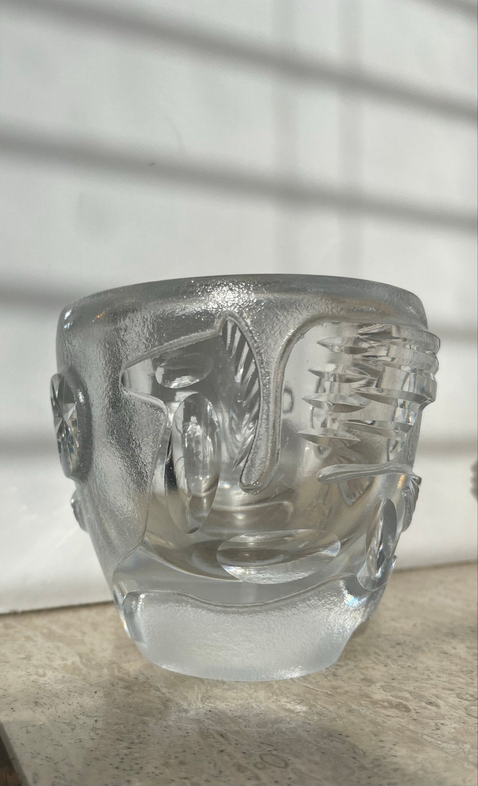 Vintage theelichthouder Andries Copier Leerdam glas, Antiek en Kunst, Ophalen of Verzenden