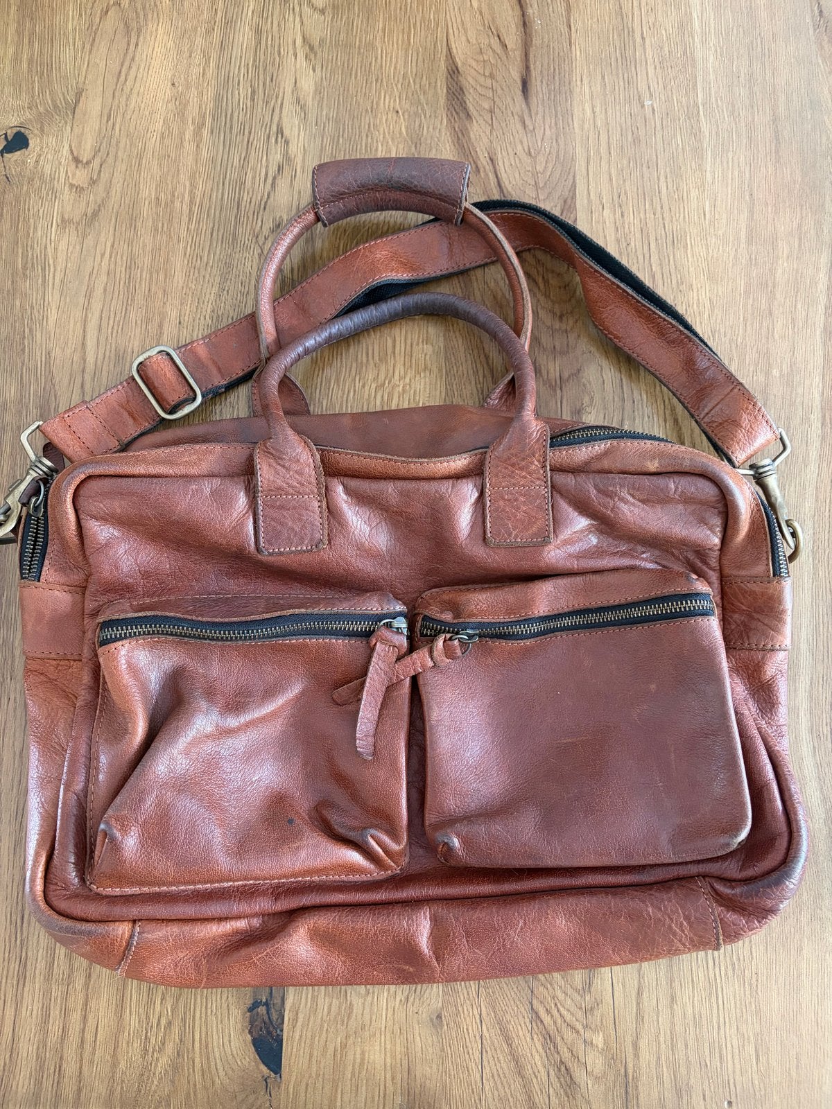 Cowboysbag Leren - Bruin, Ophalen of Verzenden, Gebruikt, Bruin, Overige typen