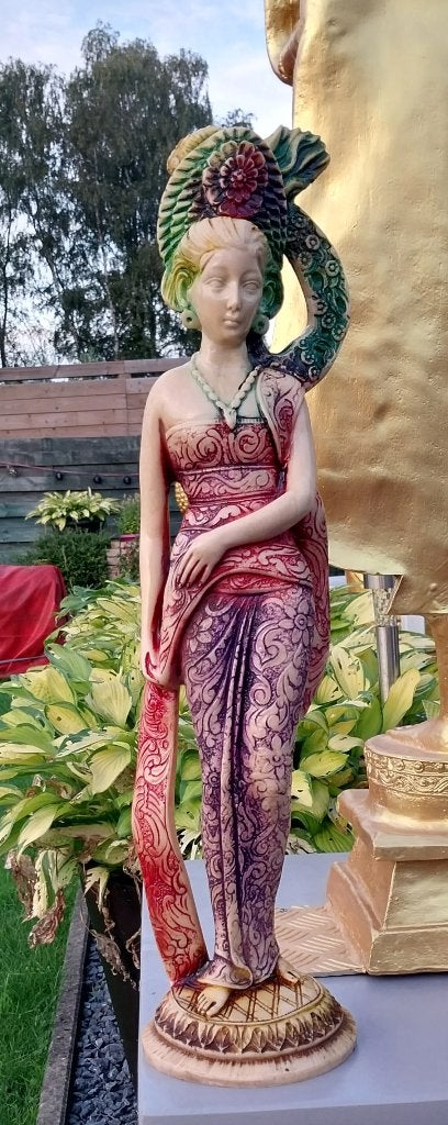 Beeld,Ivorine,Sri Dewih godin, jaren 70,Boeddha,Buddha,, Ophalen, Zo goed als nieuw