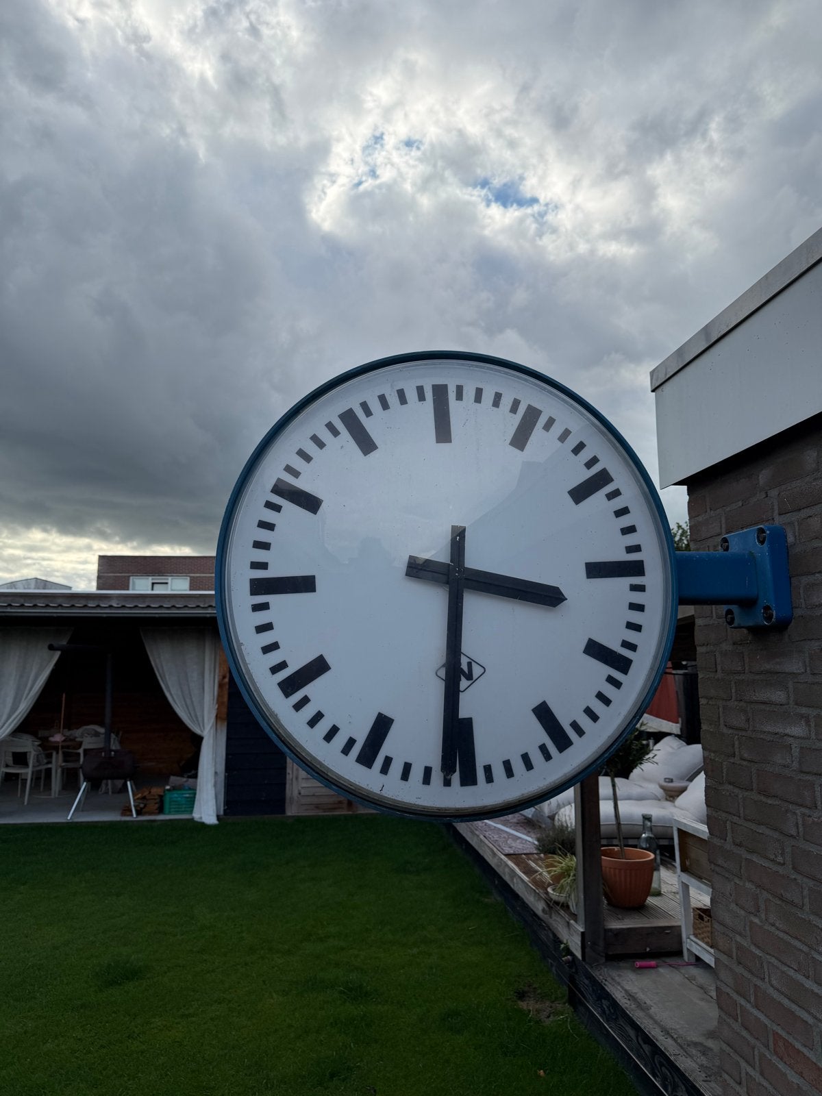 Stationsklok DB Düsseldorf HBF 90 cm - Werkend, Ophalen, Trein, Overige typen