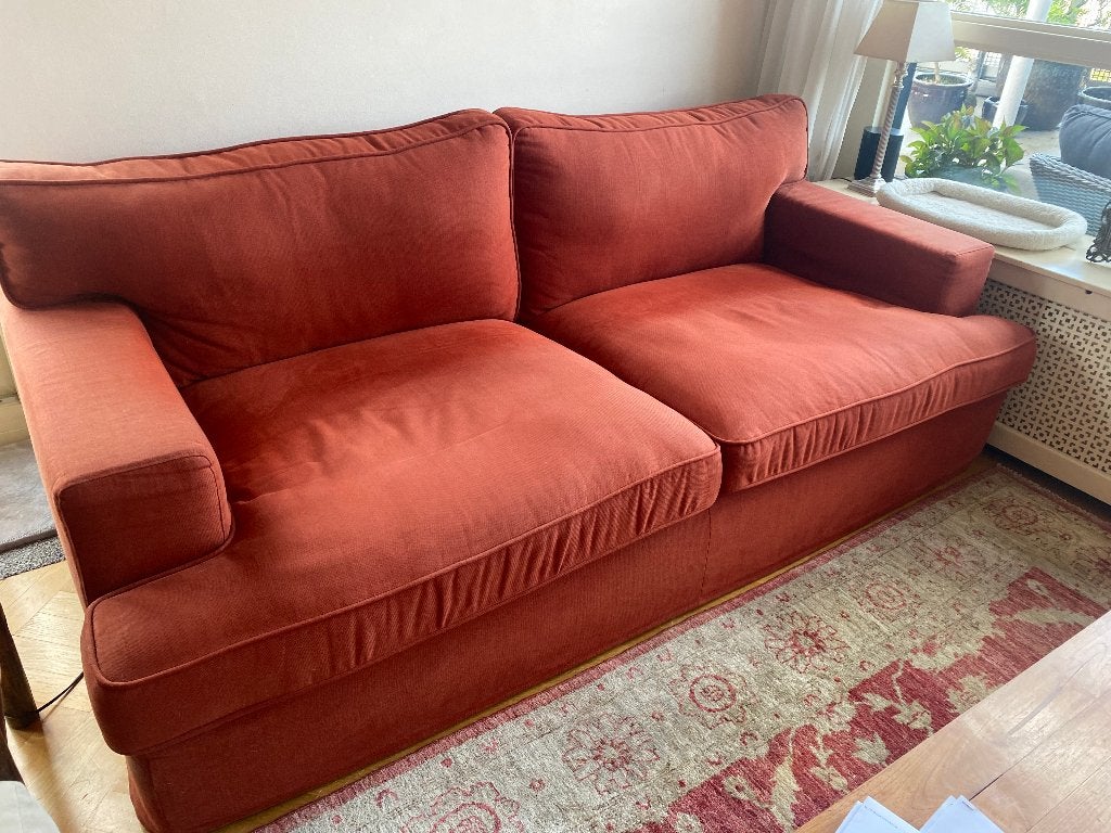 Rode bank (Rofra Home), Ophalen, Gebruikt, 100 tot 125 cm, Driepersoons