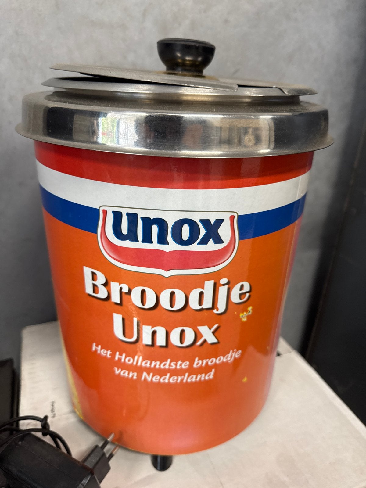 Unox Broodje Unox soepketel - Vintage soepwarmer, Ophalen of Verzenden, Gebruikt