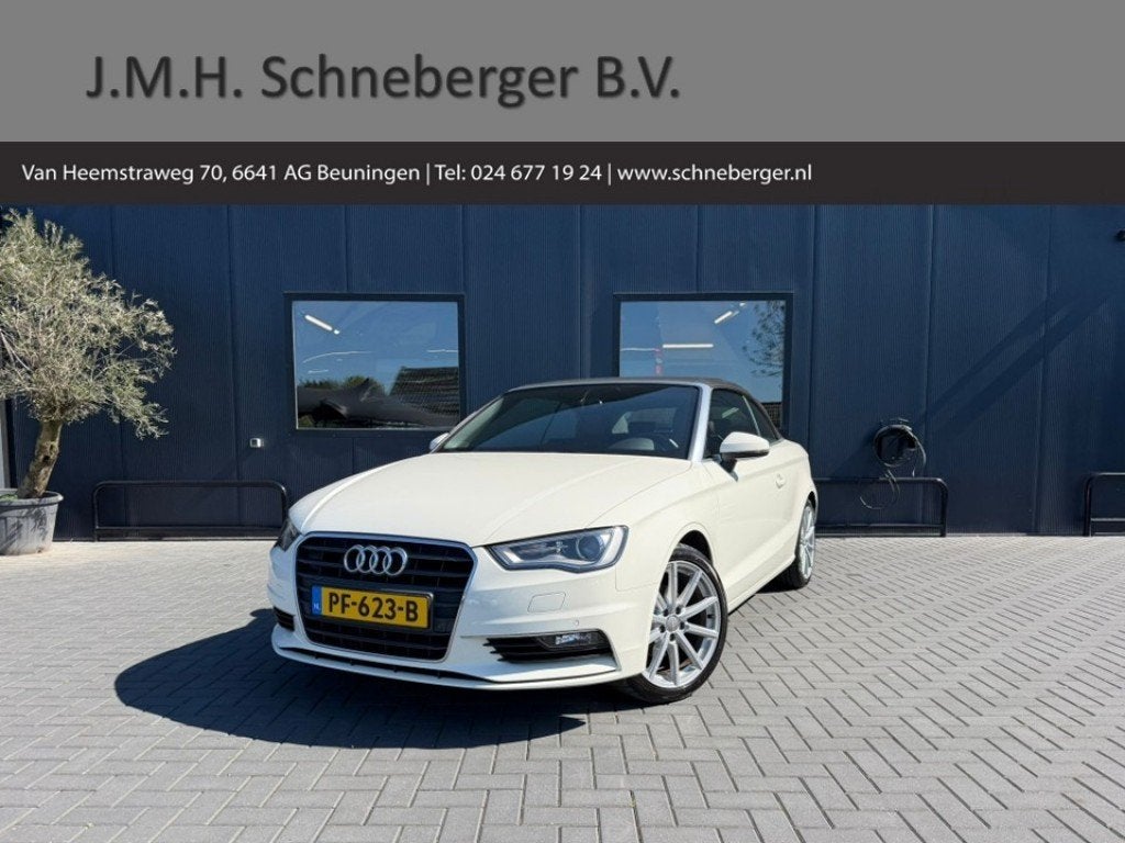 Audi A3 1.4 TFSI Cabrio CoD Ambition Pro Line Plus AUT / Cam, Auto's, Audi, Huisgarantie, 4 cilinders, 4 stoelen, Wit