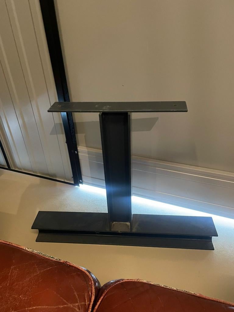 Zware stalen tafelpoten 2 stuks / industrieel onderstel, Ophalen, Tafelpoot, Minder dan 50 cm, Gebruikt