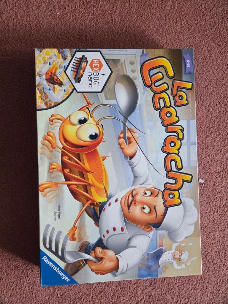 La Cucaracha bordspel Ravensburger met HEXBUG nano, Drie of vier spelers, Ophalen of Verzenden, Gebruikt, Ravensburger