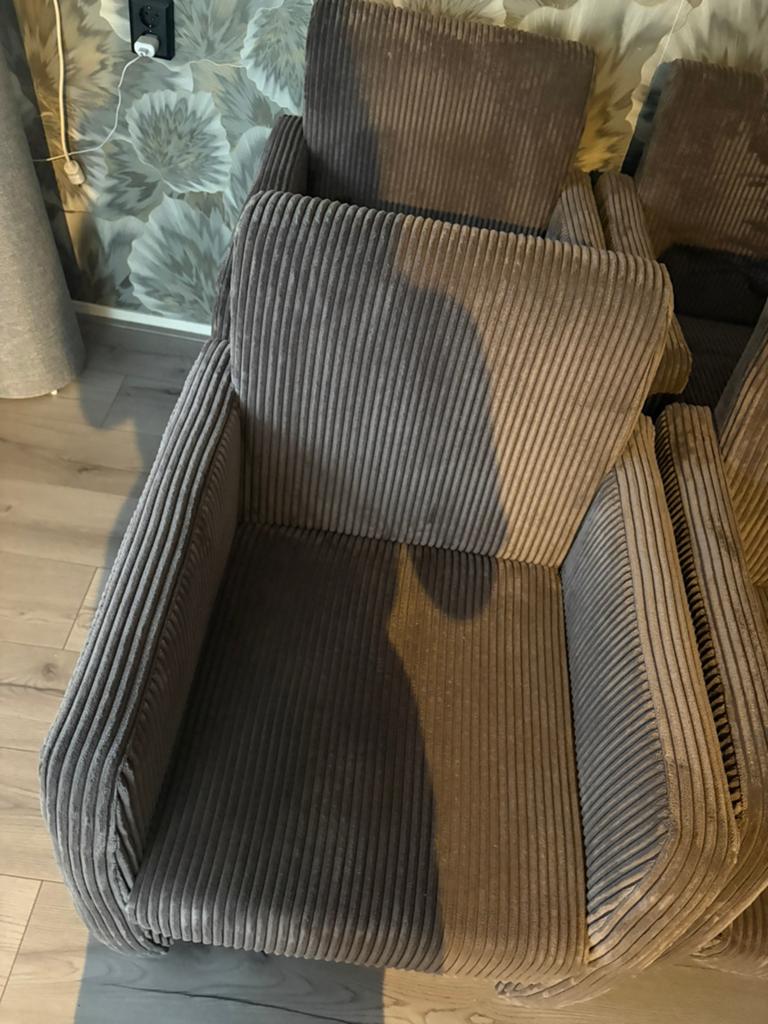 Ribstoel eetkamerstoelen 4x, Ophalen of Verzenden, Zo goed als nieuw, Bruin, Vier