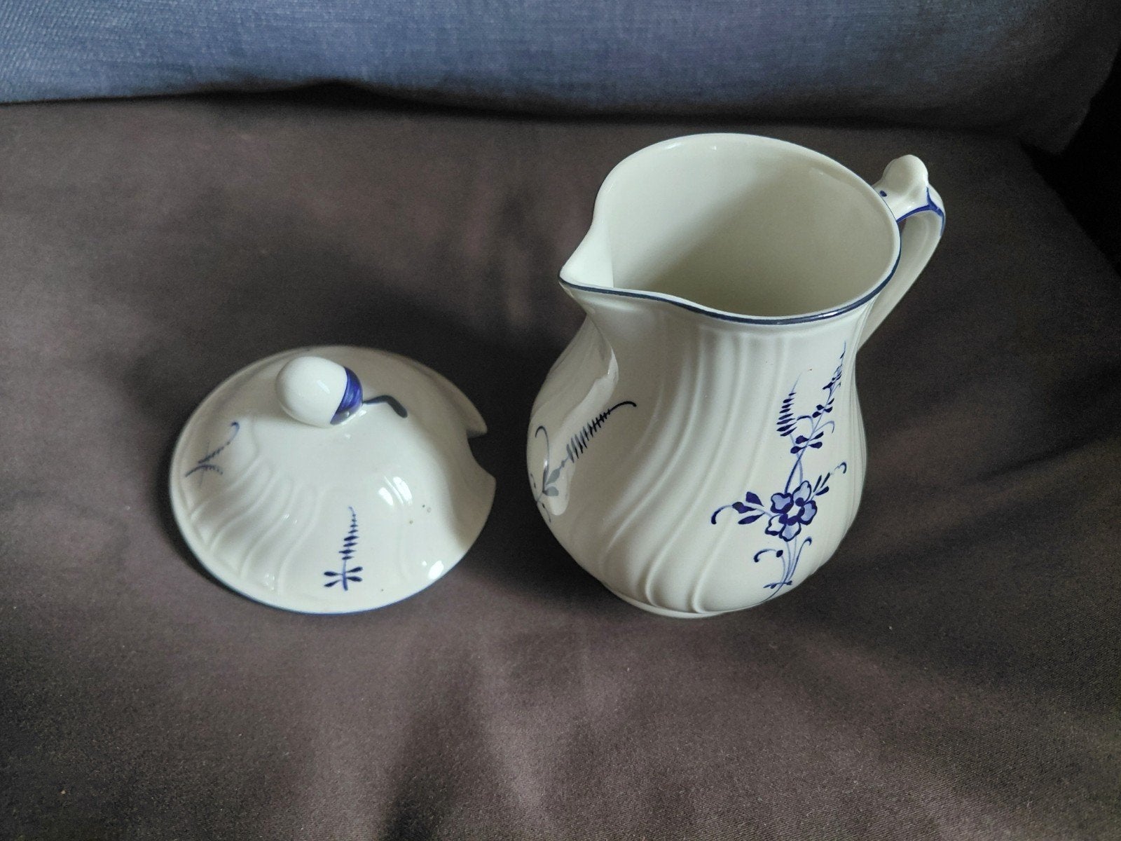 Villeroy & Boch Vieux melkkannetje en deksel suikerpotje, Ophalen of Verzenden