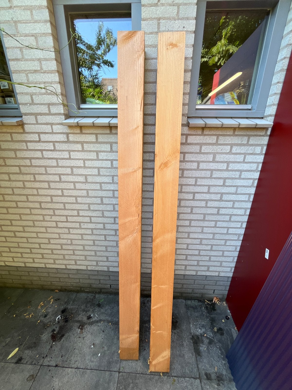 2x Douglas houten paal 14cm x 220cm, Ophalen, Nieuw, 200 tot 250 cm, 50 mm of meer