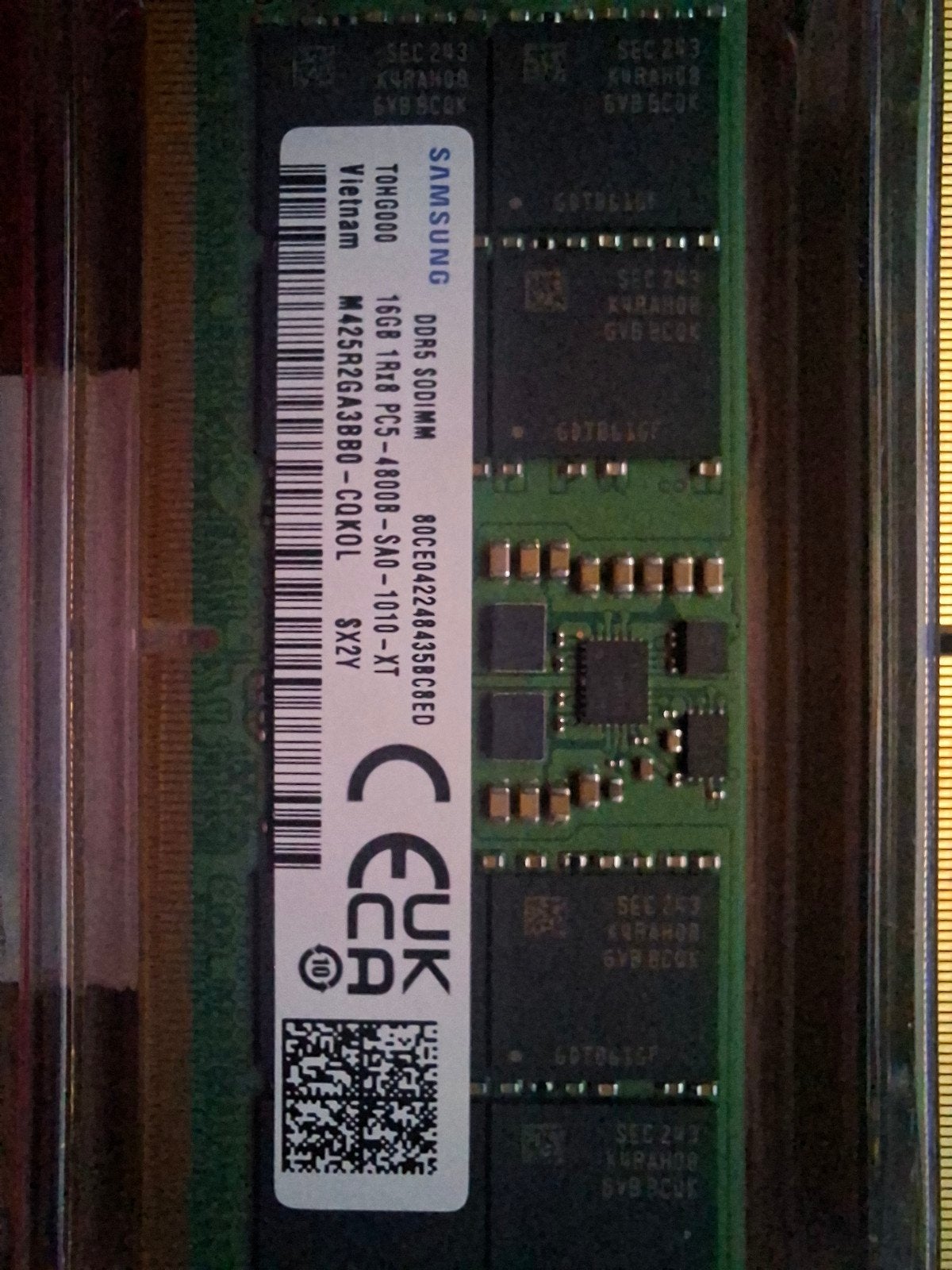 Foto 2 van 32GB DDR5 SODIMM 4800MHZ 2X16GB