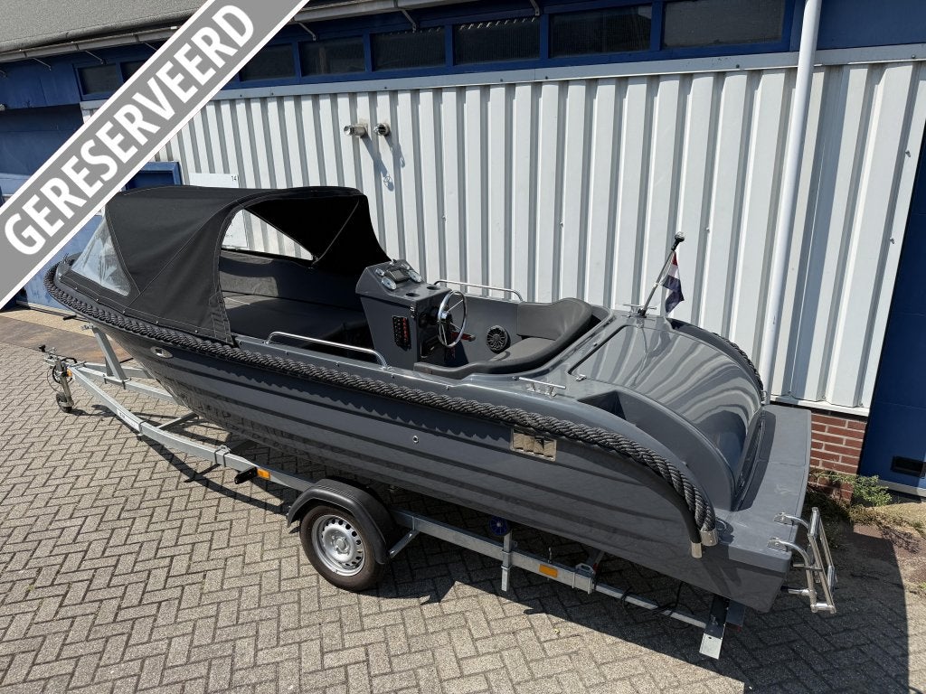 Bomvolle RaJo 530 MM tender sloep Yamaha 25 pk, Overige typen, Niet ingevuld, 5 m, Zo goed als nieuw