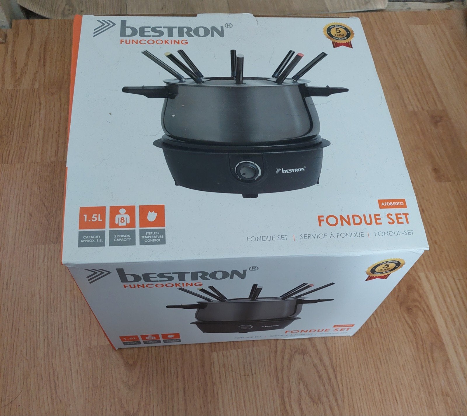 Nieuwe Bestron Fondue Set - ATD801G, Ophalen of Verzenden, Nieuw, Elektrisch, Fondueset