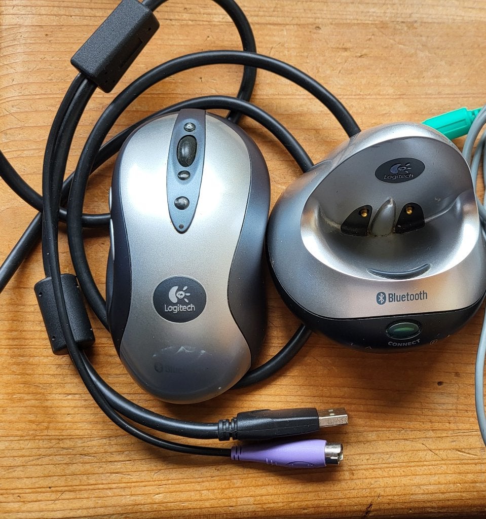 Zeldzame Vintage Logitech MX700 Wireless Set, Bluetooth Base, Ophalen of Verzenden, Gebruikt