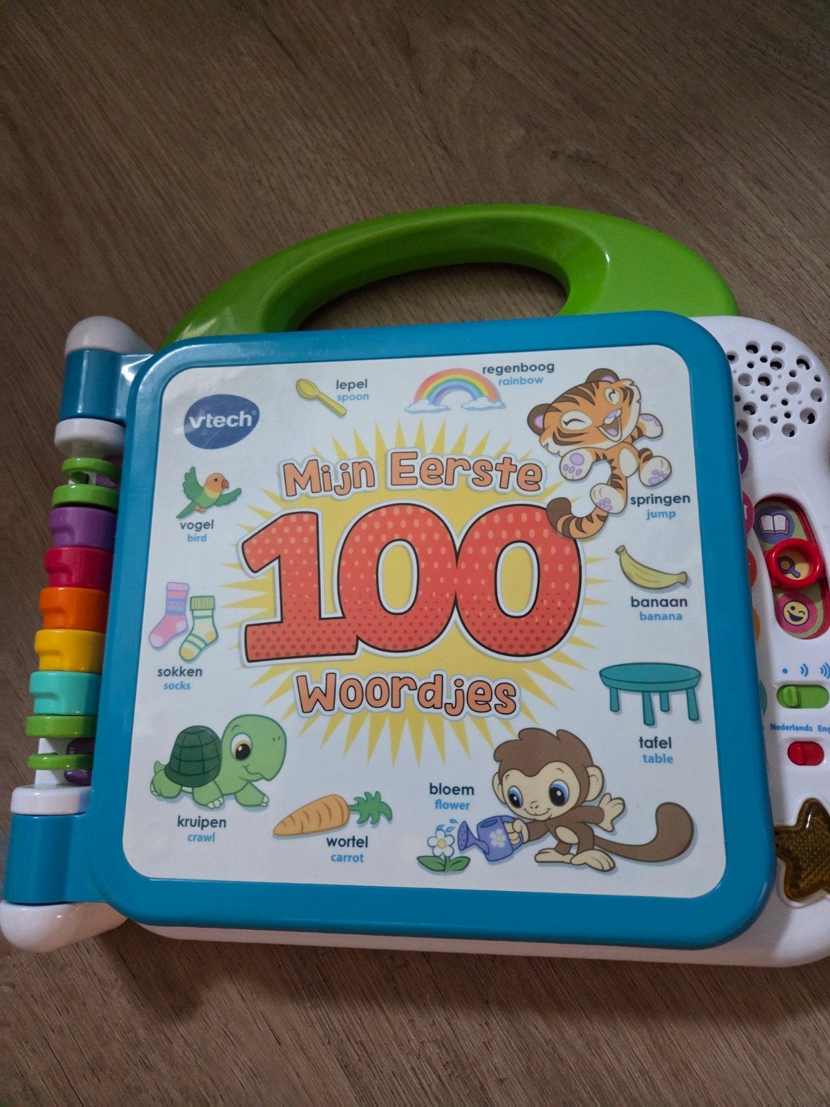VTech Mijn Eerste 100 Woordjes - Interactief Leerboek, Ophalen of Verzenden, Zo goed als nieuw, Taal en Lezen, Met geluid